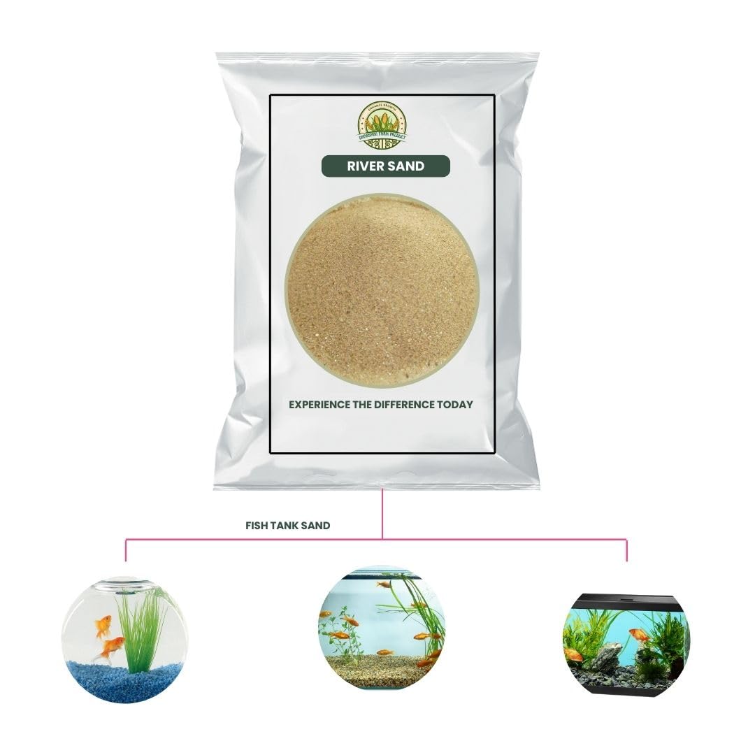 1 KG| River Sand | for Home Gardening and Aquarium | All Indoor and Outdoor Plants & Fish Tank Air Purifier Live Indoor Plant Outdoor Plant Decor Live Plant 1