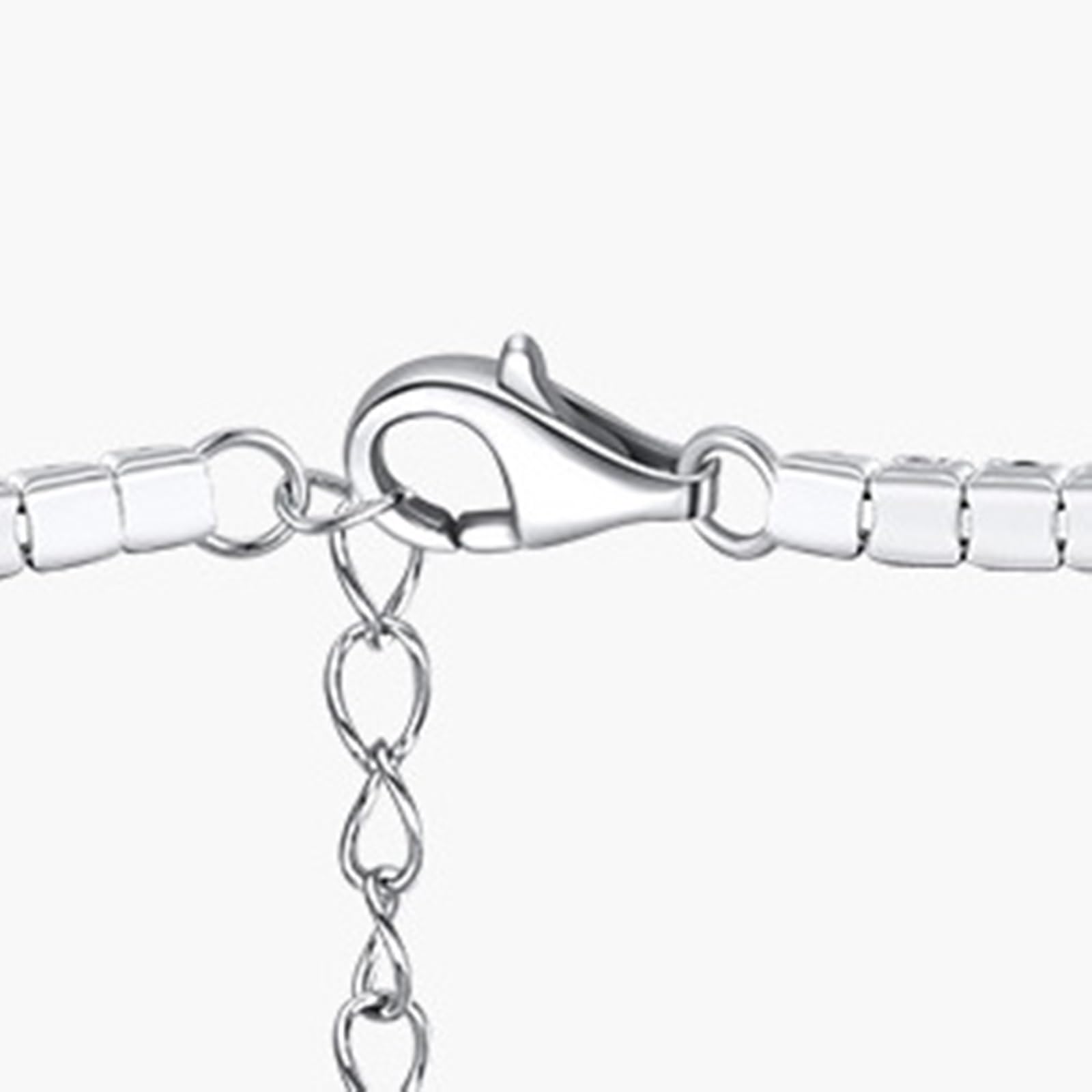 Cavigliere Donna Argento 925, Cavigliera Donna Estiva Tennis Sottile con Zirconi 2MM Argento, Regolabile Fino a 26 cm - Bracciali alla Caviglia da Spiaggia Cavigliere per Donne