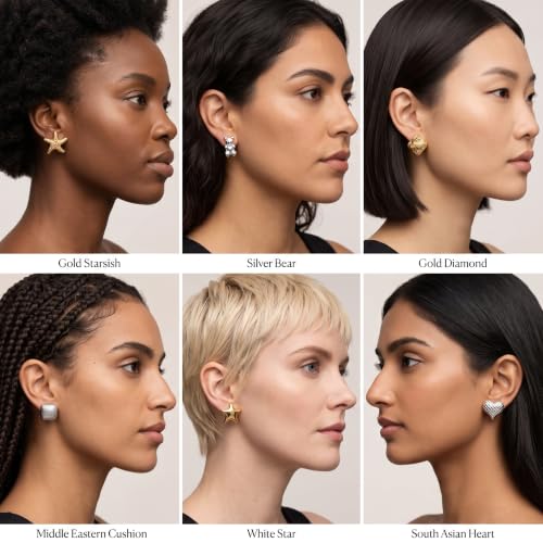 Image of I Jewels Fashion 12 Pairs Stylish Stud Earrings Set with Folding Jewelry Organizer Box for Women| Valentine Birthday Rakshabandhan Gifts for Girls Girlfriend Wife Sister (EC01)