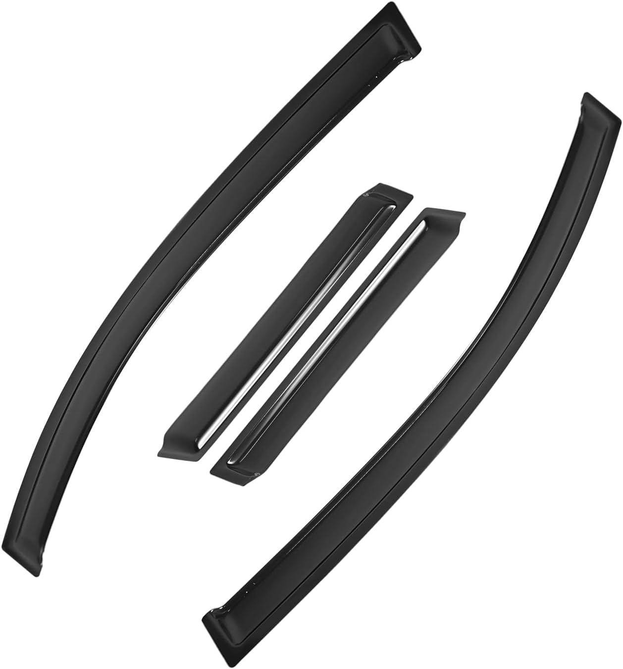 – In-Channel Wind Deflector for Toyota C-HR MK1 2016-2024 5 Door Window Visors Sun Rain Guard Vent Weather Shields, Smoke, 4Pcs