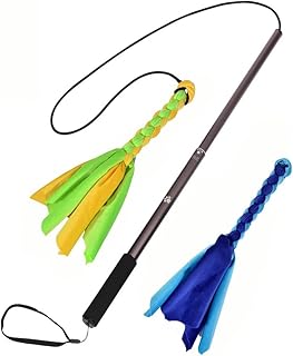 ZHTMFYZ Dogs Extendable Pet Fun Toy Pole Puppy Chasing Tail Interactive Toy for Small Medium Large Dogs Training Playing Exercise