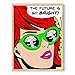 RipGrip Pop Art Vintage Poster – The Future Is Bright, Trendy Andy Warhol Wall Art, Dope College Dorm Decor (Beige Frame, 12x16)