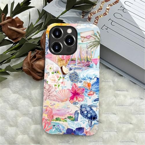 Coque iPhone 12 Pro souple incassable design tortue de mer mat