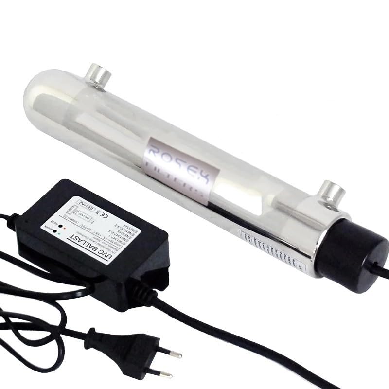 1 GPM 12W Esterilizador Ultravioleta UV desinfección Agua de Acero Inoxidable 304 ROTEK