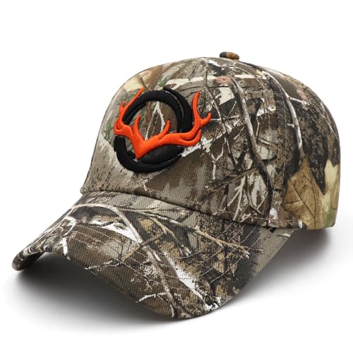 Image of Deer Hunting Camouflage Hats Embroidery Adjustable Fishing Baseball Cap