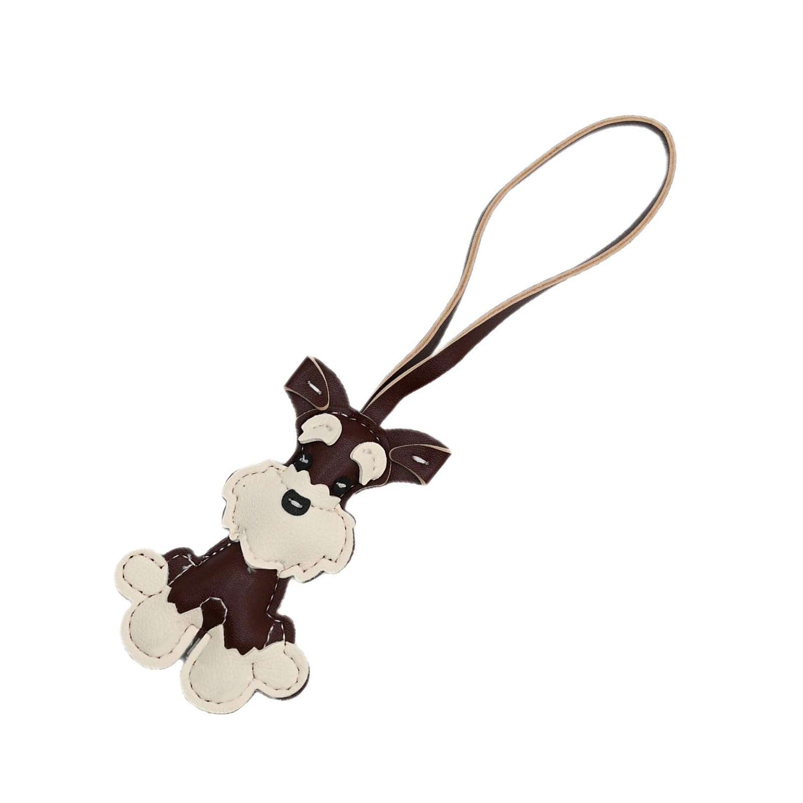 Baodss Multipurpose Schnauzer Dog Keychain Fashion Accessory for Pet Lovers and Stylish Individuals In Sturdy PU Leather