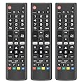 (Pack of 3) Replacement for LG TV Remote Control, Compatible with All LG Smart TVs Remote, for AKB75095307 AKB75375604 AKB74915305 AK75675304 AKB76040302 AKB76037601 AKB75675313