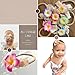 All Things Lani Mommy Baby Matching Handmade Hawaiian Plumeria Flower Headband and Hair Clip for Babies Baby Girls Family Matching 2pc set (Marine Blue)