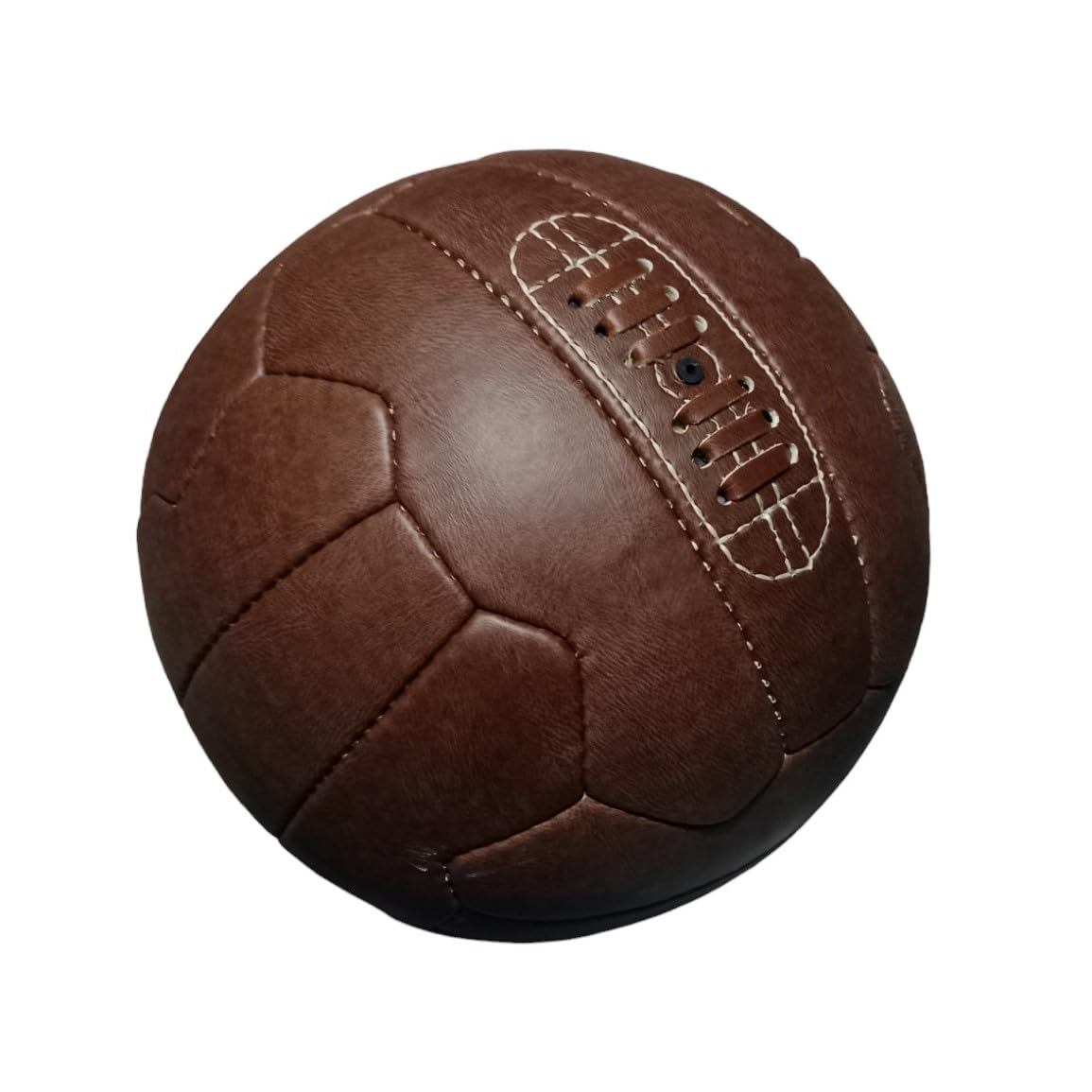 Palla da Calcio Vintage Taglia 5 Marrone Replica Coppa del Mondo 1966