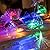 YOLIGHT 33FT Fiber Optic Fairy String Lights 60 LED Starburst Firework Light for Indoor Outdoor Wedding, Christmas Tree, Garden, Patio, Party Decoration (Multi-Color)