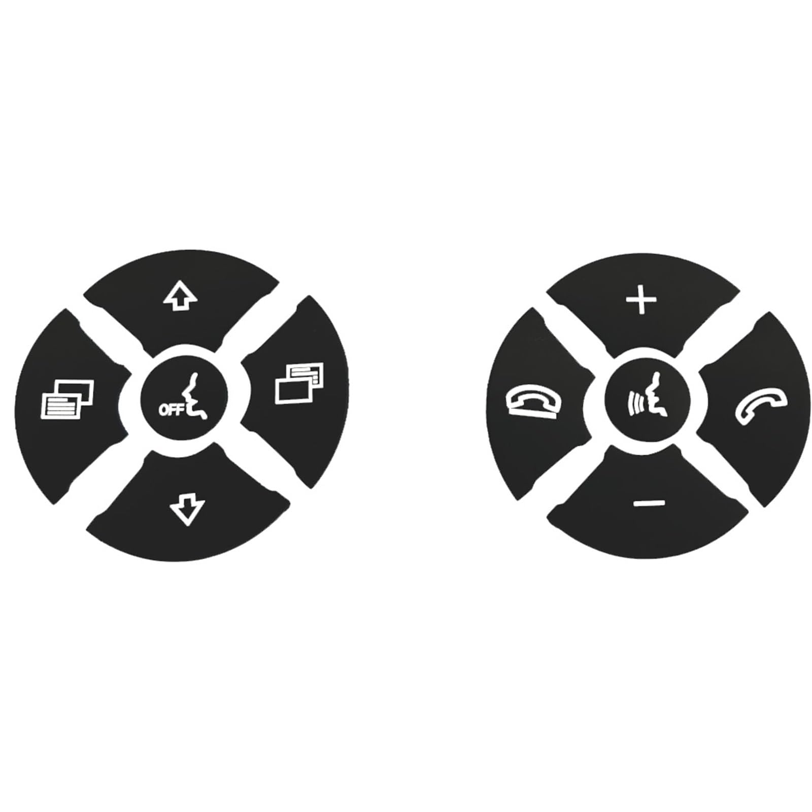 Wsbojxth Black Repair Patch Compatible With Benz R 2009-2017 Ml Gl 2010-2011 Cls 2008-2009 Slk 2009-2010 Steering Wheel Model Button Switch Sticker Cover Trim(Black)
