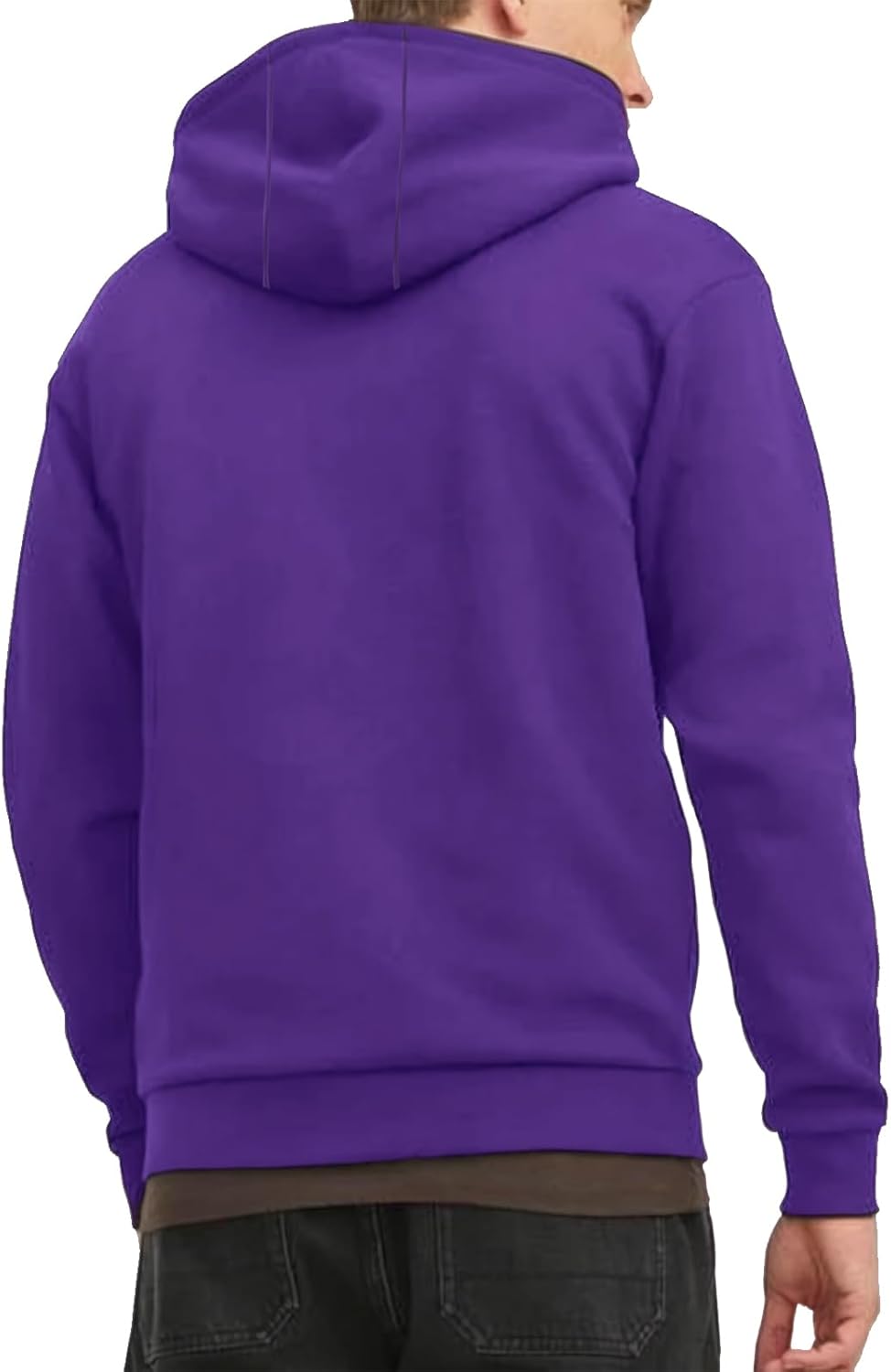 Tuveke Men's Zip Up Hoodie Athletic Hoodies Long Sleeve Fleece Hooded Sweatshirts Midweight With Pockets (S-3XL) - Image 2