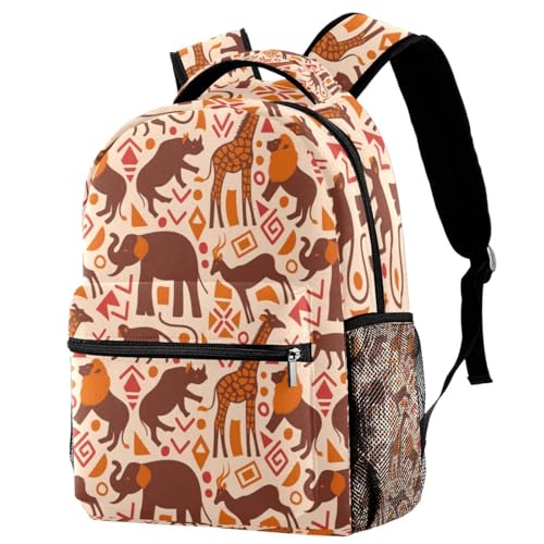 Sac à dos grand compartiment girafe fille et garçon