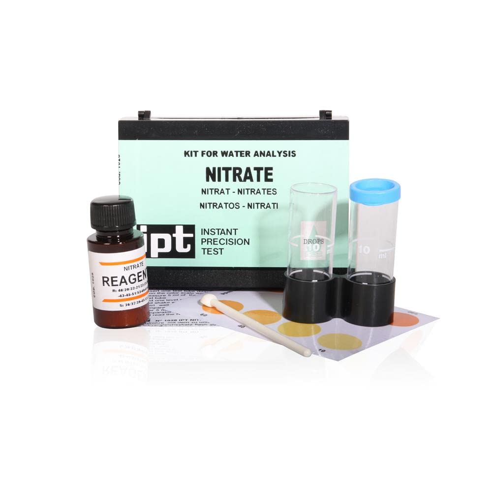 Aquintos Nitrat Wassertest Kit Nitrat-Indikator-Set zur Bestimmung von Nitratwerten im Wasser
