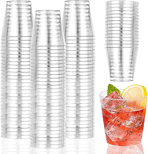 SENENQU 200 Stück 5cl/50ml Schnapsgläser Plastik Shotgläser Kunststoff Schnapsbecher Plastikbecher Wiederverwendbarer Transparent Shot Becher für Geburtstage Verkostung Partygadget
