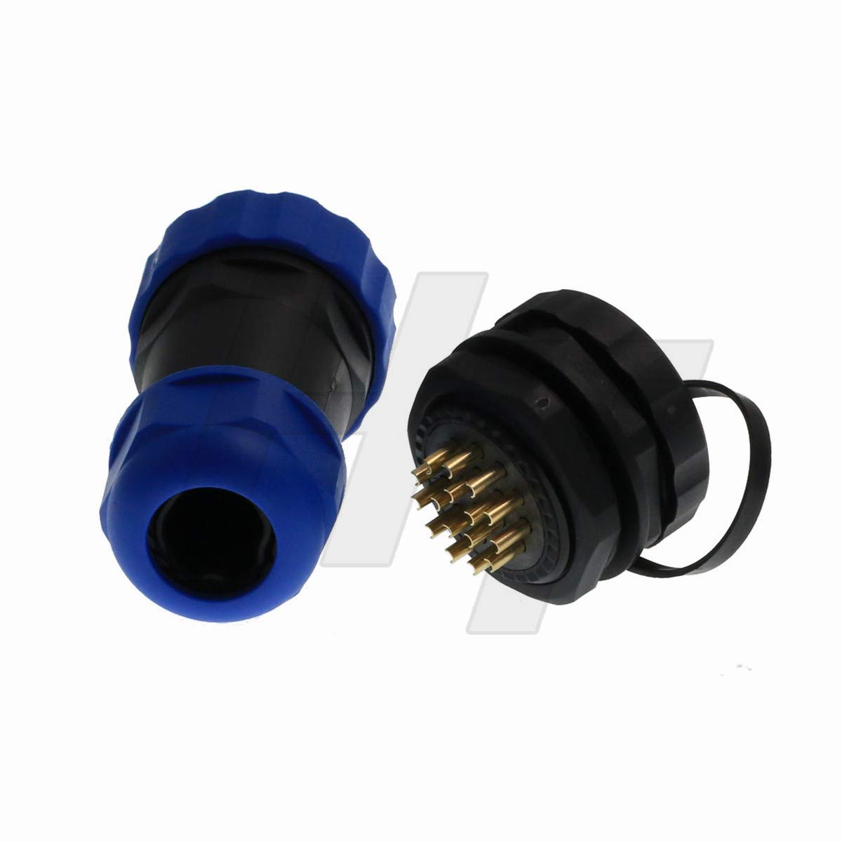 2 Connecteurs M12 5 Broches Femelle, Fiche De Connecteur D Actionneur Aeronautique Connecteur Circulaire Code M12 B Ip67 Connec