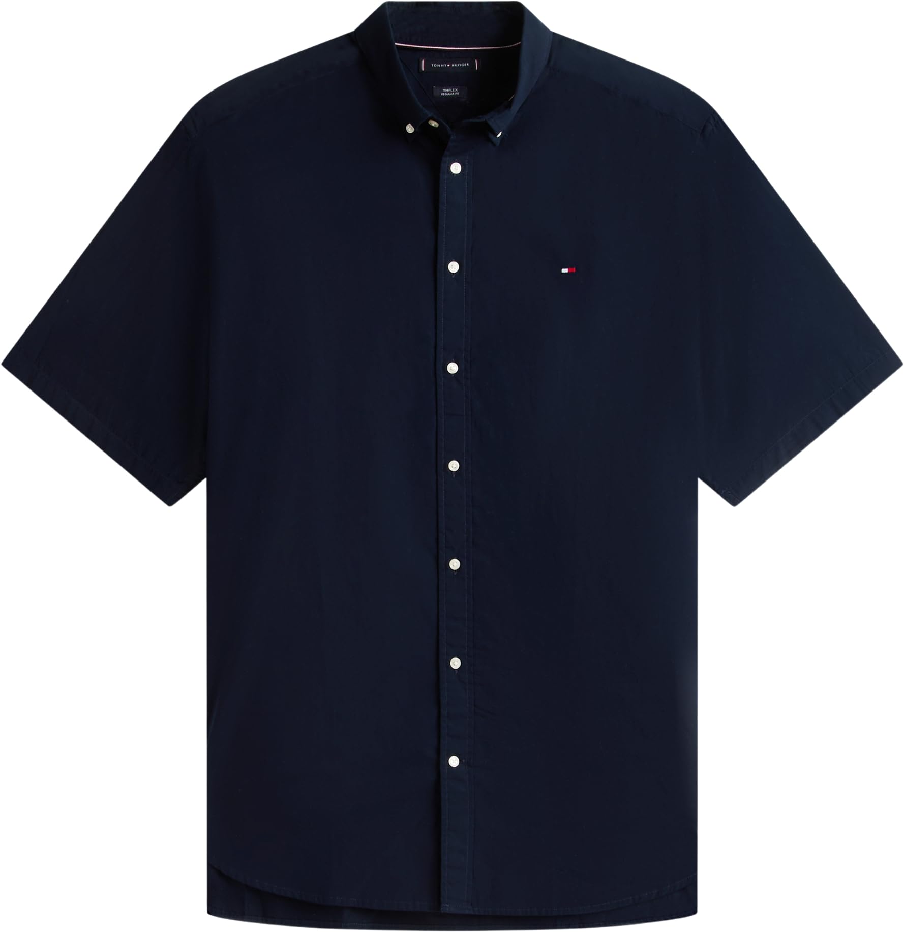 Tommy Hilfiger BT-Flex Poplin Solid S/S Shirt-b Mw0mw41257 Camisa S/S Hombre (Pack de 1)