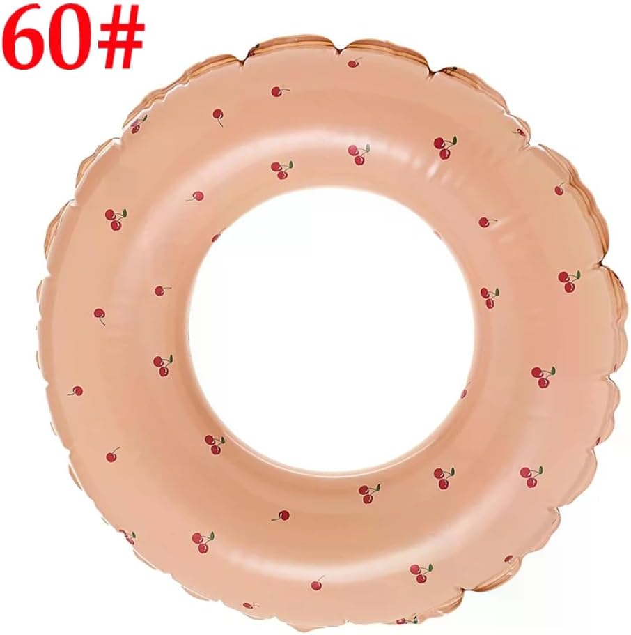 Kids Thicken Swim Ring Beach Water Sports Float Cherry Floating Ring Swimming Pool Life Ring Summer - Color Size60