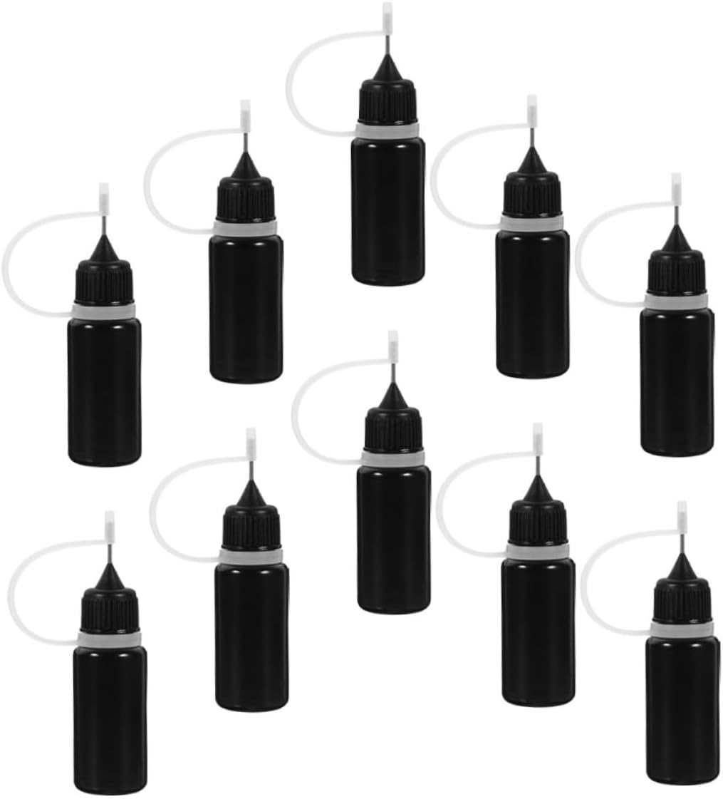 10pcs Needle Tip Squeeze Bottles for Precise Glue Application Refillable Dispenser Bottles for Crafting Diy Projects and Liquid Dispensing