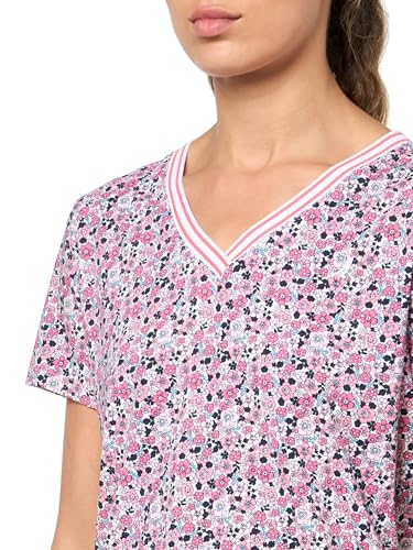 Image of Nautica Women's Solid V-Neck Short Sleeve T-Shirt Shirt