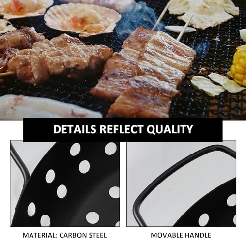 Plaque de cuisson perforée pour barbecue et grillades extérieures homogènes - 8