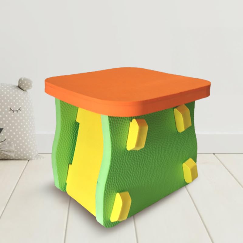 Image of Babypro Multifunctional Foam Stool, Play Chair, Work Station for Kids, Soft Non-Toxic Foam, Safe with Rounded Edges, Lightweight, Durable, Ideal for Home, Daycares & Preschools, Withstands Upto 95 kgs