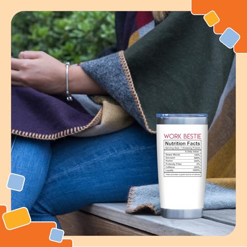 Image of NewEleven Appreciation Gifts for Coworkers Friends - Work Bestie Gifts For Women Friendship - Unique Present Ideas For Coworker Leaving, Going Away, Goodbye, Farewell Party - 20 Oz Tumbler