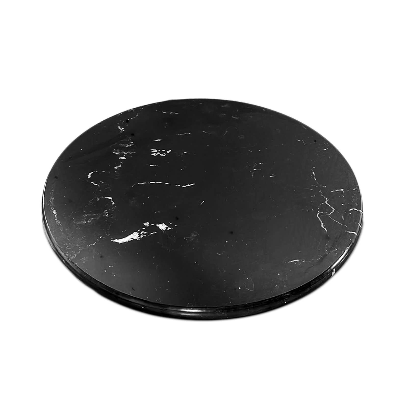 Plateau pivotant en marbre noir Ø 35 cm : fini les plats inaccessibles en fin de table