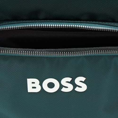 BOSS Catch Nylon Tonal Logo Backpack, pewter green, PCE.3