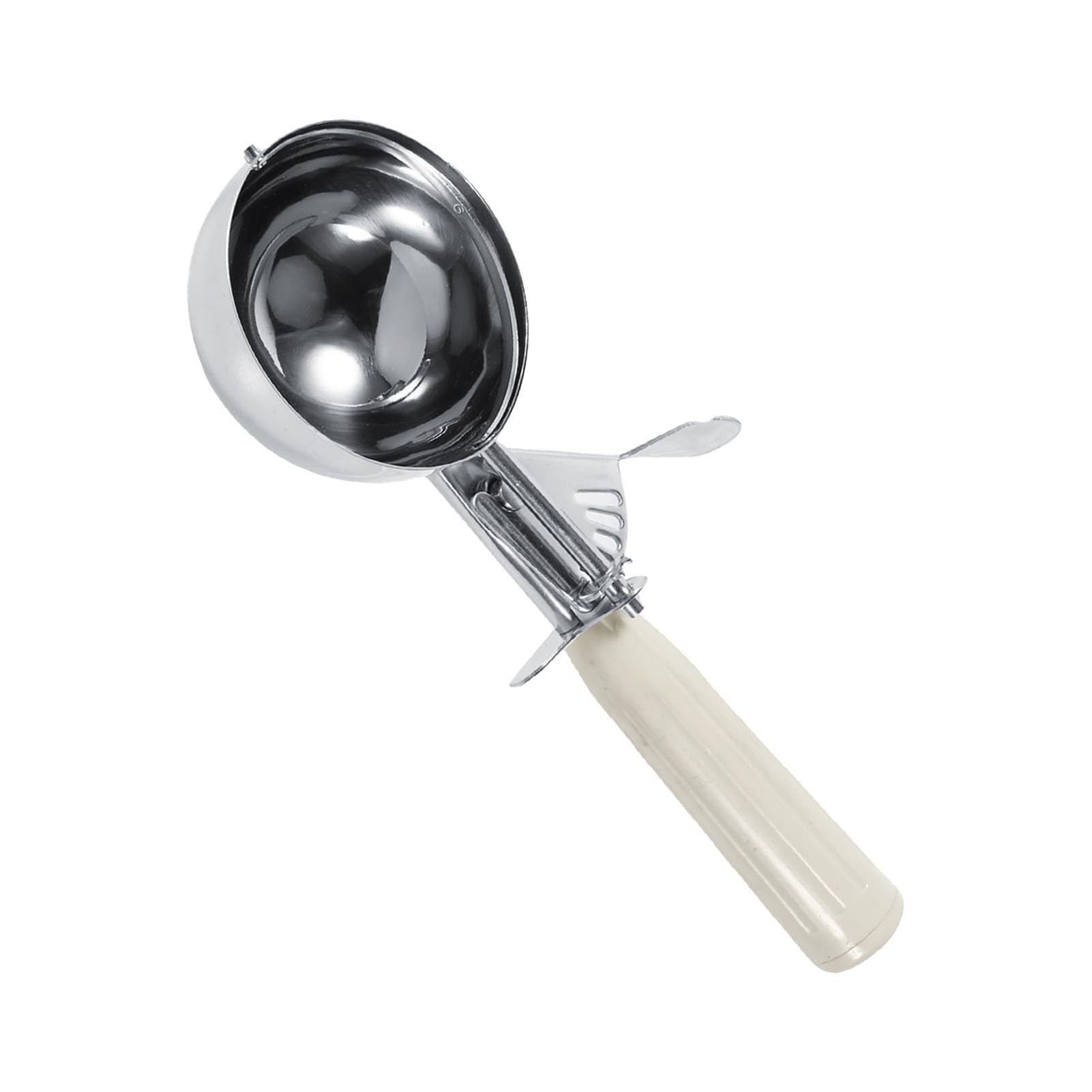 Yctze Cuchara Tipo Cuchara para Helado de Acero Inoxidable con Antideslizante para el Hogar y Tiendas de Postres, Herramienta de Cocina Duradera y Práctica, 1 Unidad (6,8 CM)