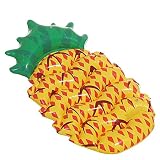 FGA Baby Spielzeug Sommer Ananas schwimmende Reihe aufblasbare Spielzeug, PVC Obst Freizeit schwimmende Bett Wasser Schwimmen Spielzeug, Strand Erwachsene Reiten Schwimmring 150 * 95 * 25cm