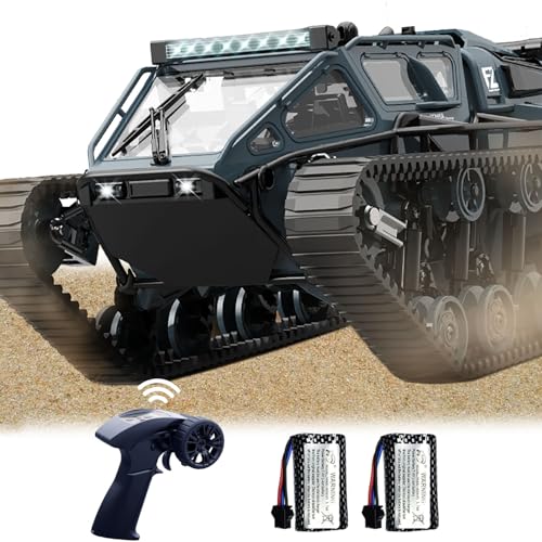 SNACKTANT 2.4G Fully Proportional Remote Control Tank - Rock Crawler RC Truck 4x4 Off Road Military...