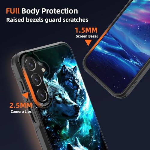 GFEWYTJYJ for Galaxy A16 5G Case,[10 FT Military Grade Drop Protection] Non-Slip Heavy Duty Shockproof Phone Case for Samsung Galaxy A16 5G 6.7 Inch 2024,Galaxy Wolf - image 4