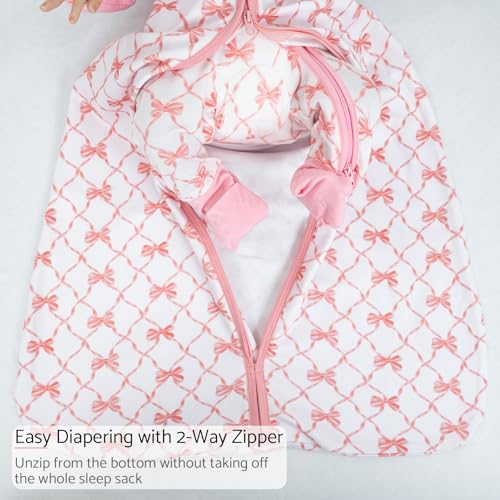 Image of LollyBanks Sleep Sack, 100% Cotton Neutral Baby Sacks, 0.5 TOG Sleep Sacks Lightweight with 2-Way Zipper