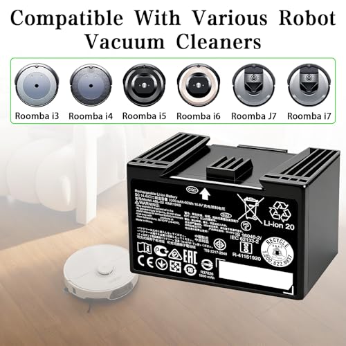 Image of 46.08Wh ABL-D2 Battery for iRobot Roomba j7 i7 i8 i6 i5 i4 i3 e5 e6 Series j7+ j7550 i8+ i8550 i3+ i4 i4+ i4150, for Roomba j5 i5 j7+ Series ABL-D2A ABL-D1 ABL-F 14.4V