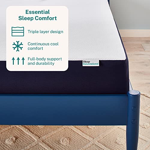 Sleep Innovations Marley 10 Inch Cooling Gel Memory Foam Mattress With Airflow Channel Foam For Breathability, Full Size, Bed In A Box, Medium Firm Support #TOP1