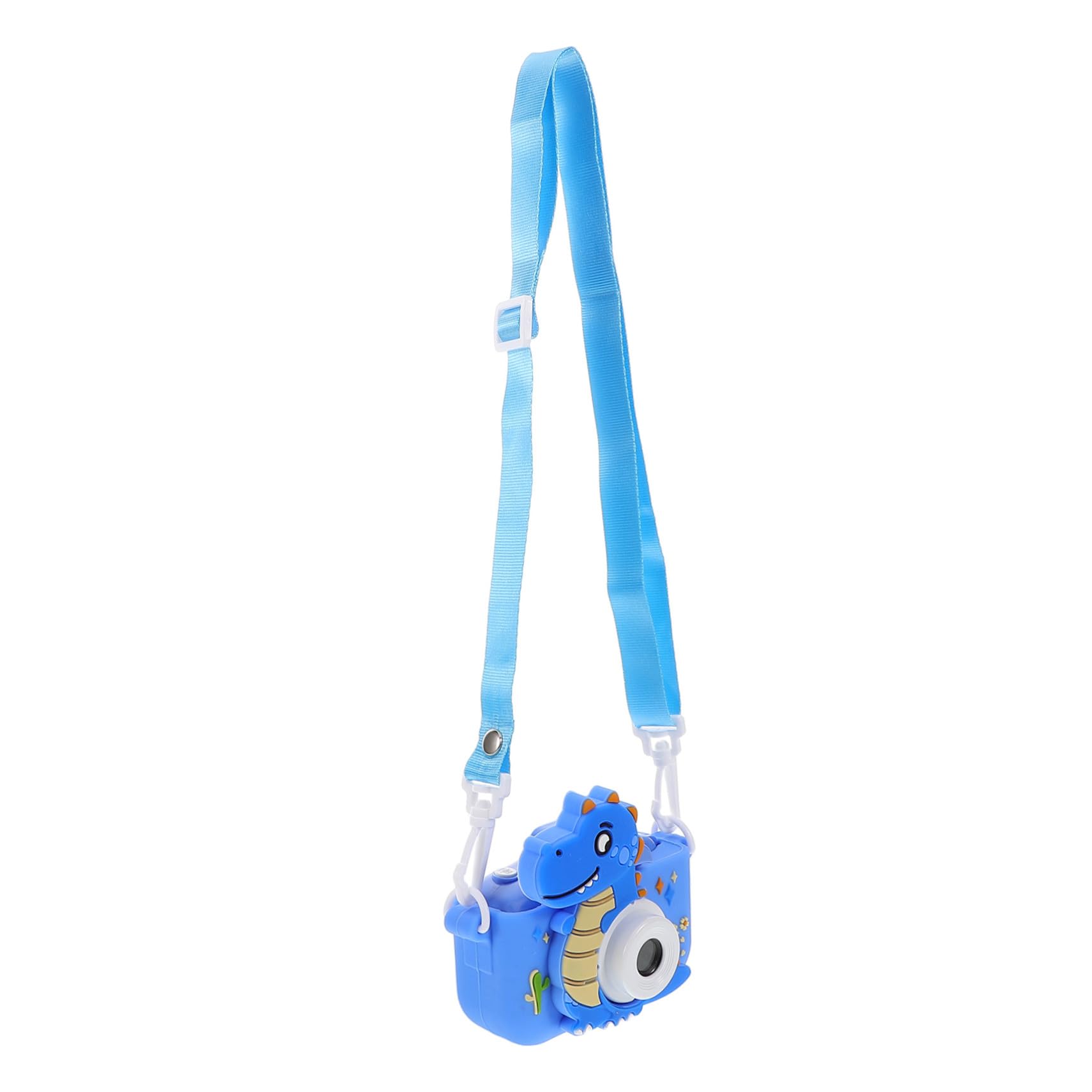 LABRIMP Cámara Digital Diseño Dinosaurio Doble Lente HD Fotos y Vídeos para Interiores y Exteriores Fácil Uso Juguete Educativo