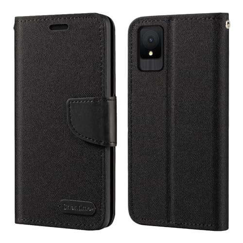 for TCL 502 Case, Oxford Leather Wallet Case with Soft TPU Back Cover Magnet Flip Case for TCL 502
