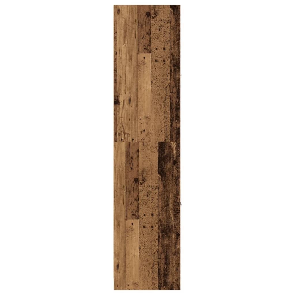 Armadietto classico per medicinale, 40 x 41 x 174,5 cm, in legno di ingegneria, ampio spazio di archiviazione con guide metalliche e maniglie eleganti, armadio portaoggetti