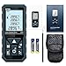 HANMATEK Laser Distance Meter 165ft, DT50 50m Laser Measure with Portable Handle Digital Measure Tool Range Finder 4-Line Backlit Large LCD Display IP54 Shockproof