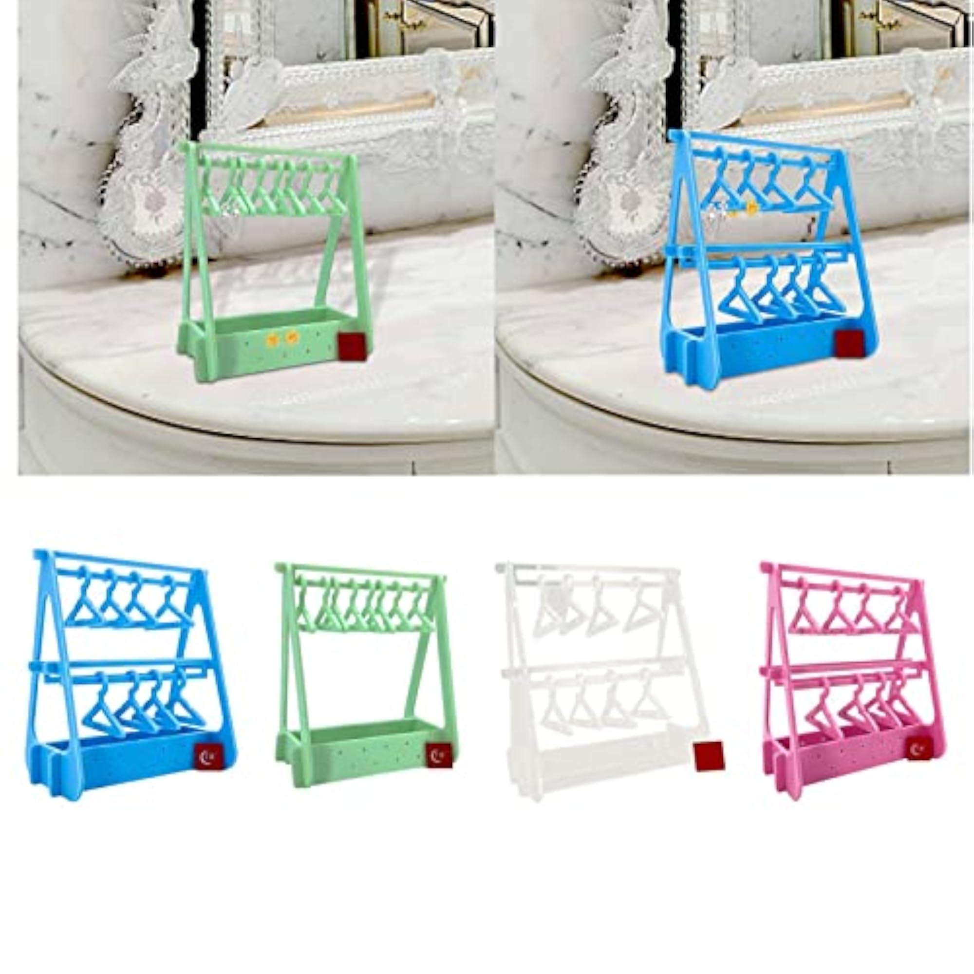 Creative Earring Display Stand for Hook Earrings, Clear