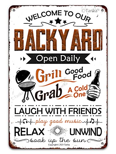 Plaque murale amusante à suspendre pour barbecue - Décoration murale rétro - 20,3 x 30,5 cm