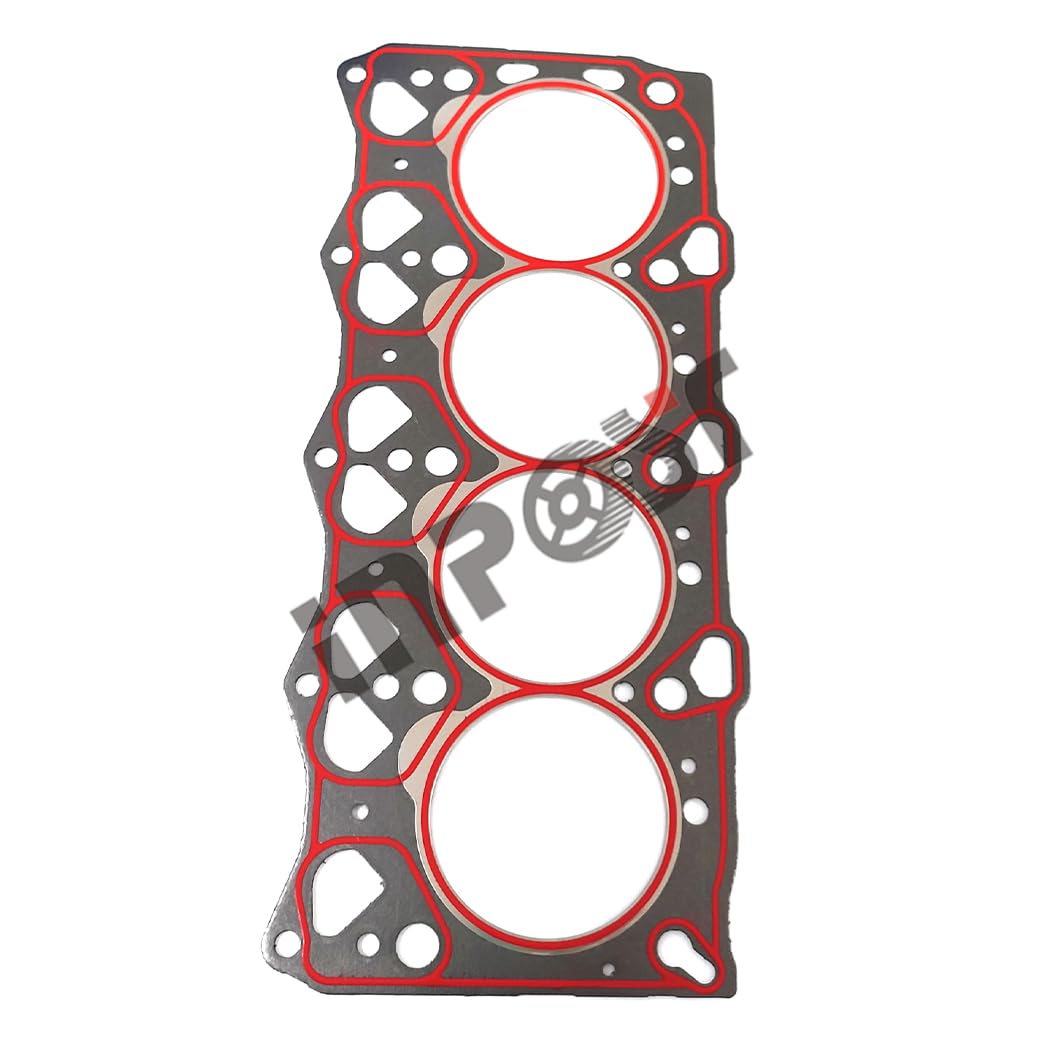 Junta de culata 4LE1 compatible con Isuzu EX55 ZX55UR ZX55 ZX55 Reparación de motor de excavadora (junta de cabeza de grafito)
