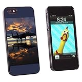 Graphics and More Aircraft Jet Fighter at Sunset - Air Force - Snap-On Hard Protective Case for Apple iPhone 5/5s - Non-Retail Packaging - Black
