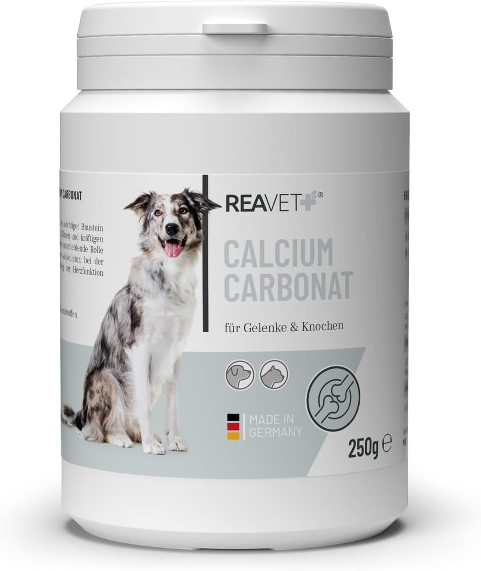 ReaVET Carbonate de Calcium 250g : Avis et Guide d’Achat pour Complément BARF Équilibré et Soin Naturel pour Chiens et Chats ReaVET Carbonate de Calcium 250g : Avis et Guide d’Achat pour Complément BARF Équilibré et Soin Naturel pour Chiens et Chats