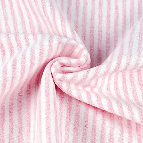 Organic Cotton Toddler Pillowcase/Travel Pillowcase Pack Of 2 Set 13X18 Inches With Envelope Closure - Soft & Breathable Baby Pillow Case Cover Pink Stripe #TOP4