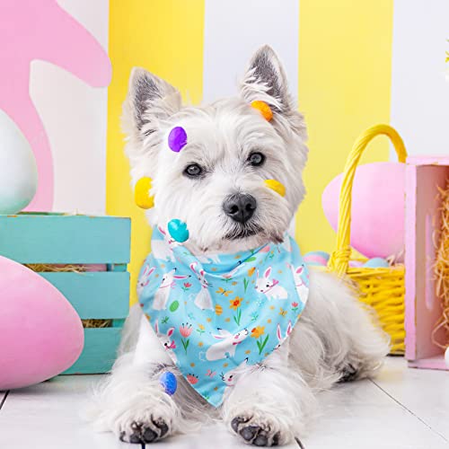Whaline 6 Pack Valentine's Day Pet Bandanas Heart Pet Neckerchief Shamrock Clover Triangle Dog Bibs Easter Spring Bunny Dog Collar Scarf St. Patrick's Day for Pet Costume Accessories - Image 8