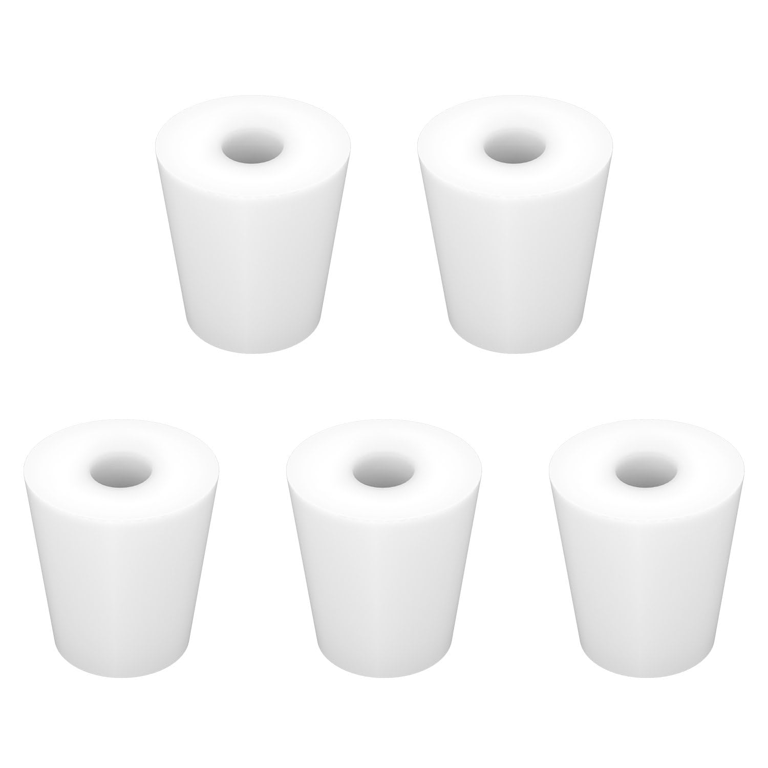 Labasics 5-Pack 6# Single-Hole Silicone Stoppers, White Tapered Lab Seal Stoppers with 0.31" Hole, Durable and Reusable Silicone Plugs for Laboratory Glassware, Airtight Sealing, and Experiments — Amazon image 16