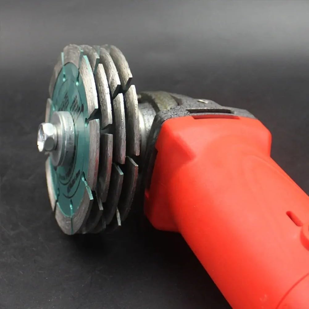 Angle Grinder Slotting Adapter M10 for M14 Thread Conversion Head for 100mm 125mm Grinders, Carbon Steel Concrete Wall Chasing Tool Attachment(125type)