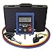 MASTERCOOL HVAC Digital Manifold Complete Kit with 72" Standard Hoses (MSC-99772-A)